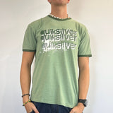 GREEN QUIKSILVER TSHIRT