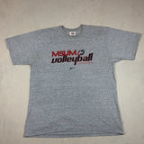 NIKE 'MSUM VOLLEYBALL DRAGONS' GREY TEE - LARGE