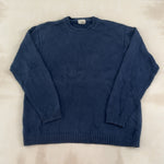 L.L.BEAN NAVY KNIT - X LARGE