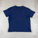 POLO RALPH LAUREN NAVY TEE - 2X LARGE