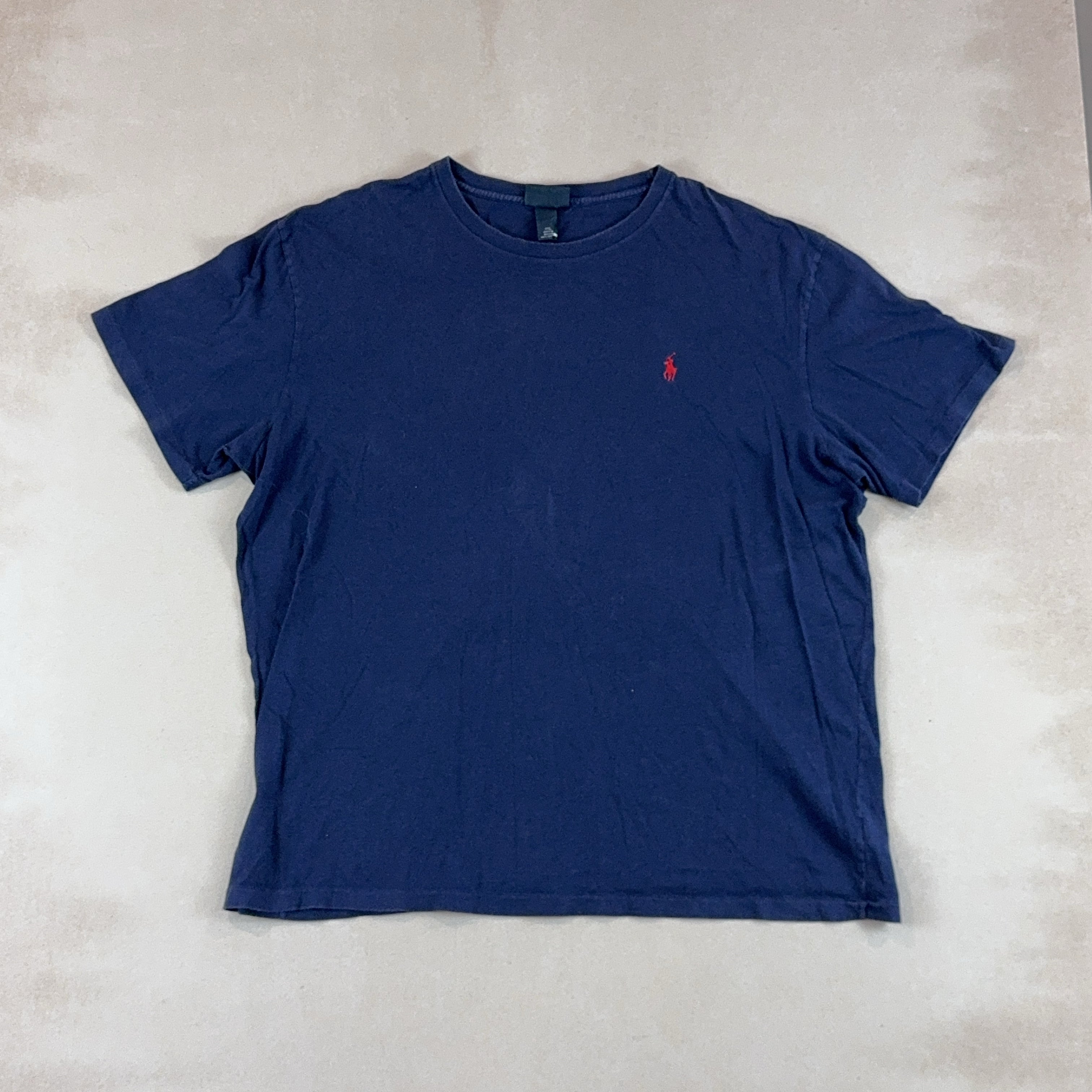 POLO RALPH LAUREN NAVY TEE - 2X LARGE