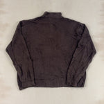 CHAPS BROWN QUARTER ZIP - X LARGE