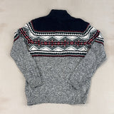 CHAPS BLACK & WHITE PATTERN KNIT - MEDIUM