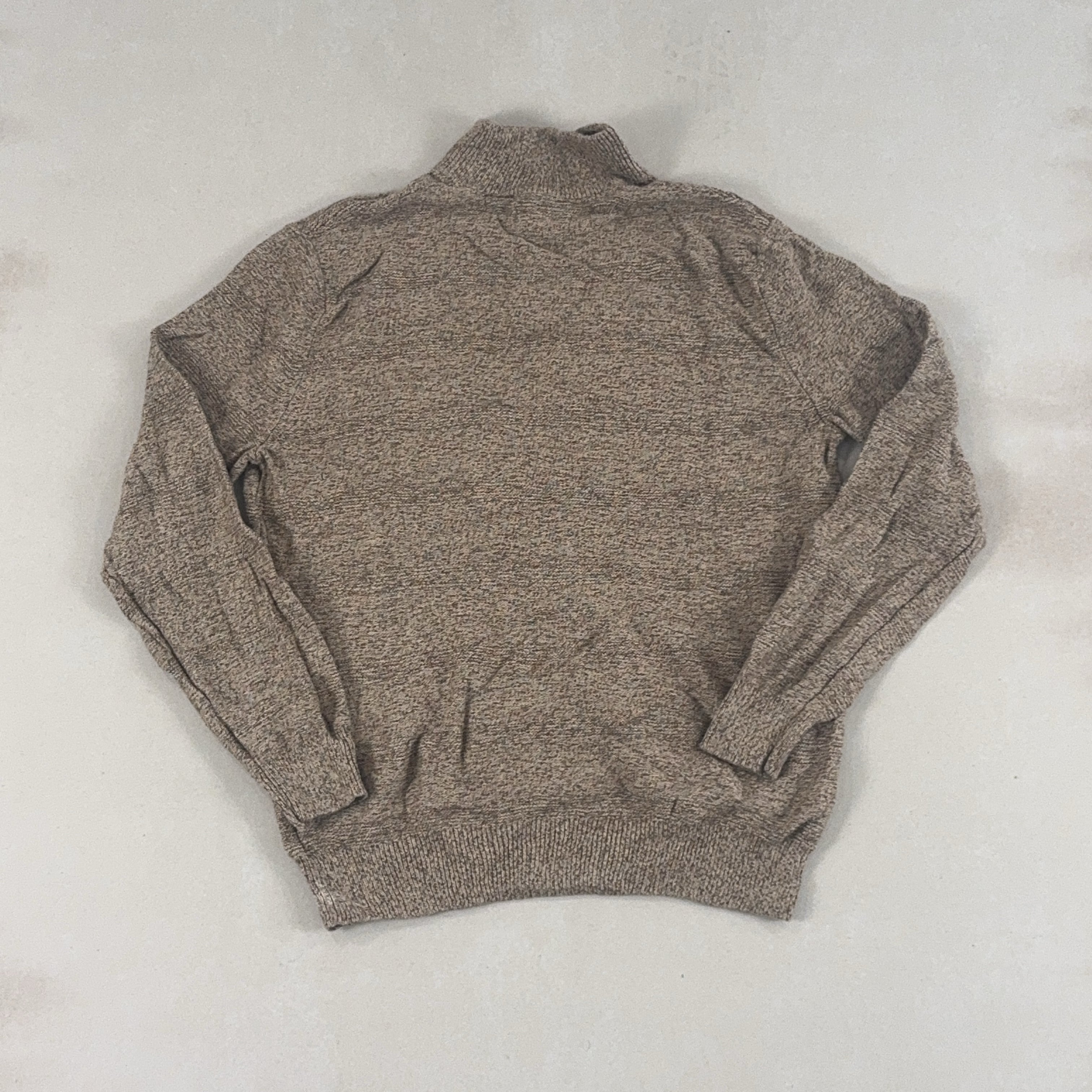 CHAPS SPECKLED BEIGE KNIT - MEDIUM