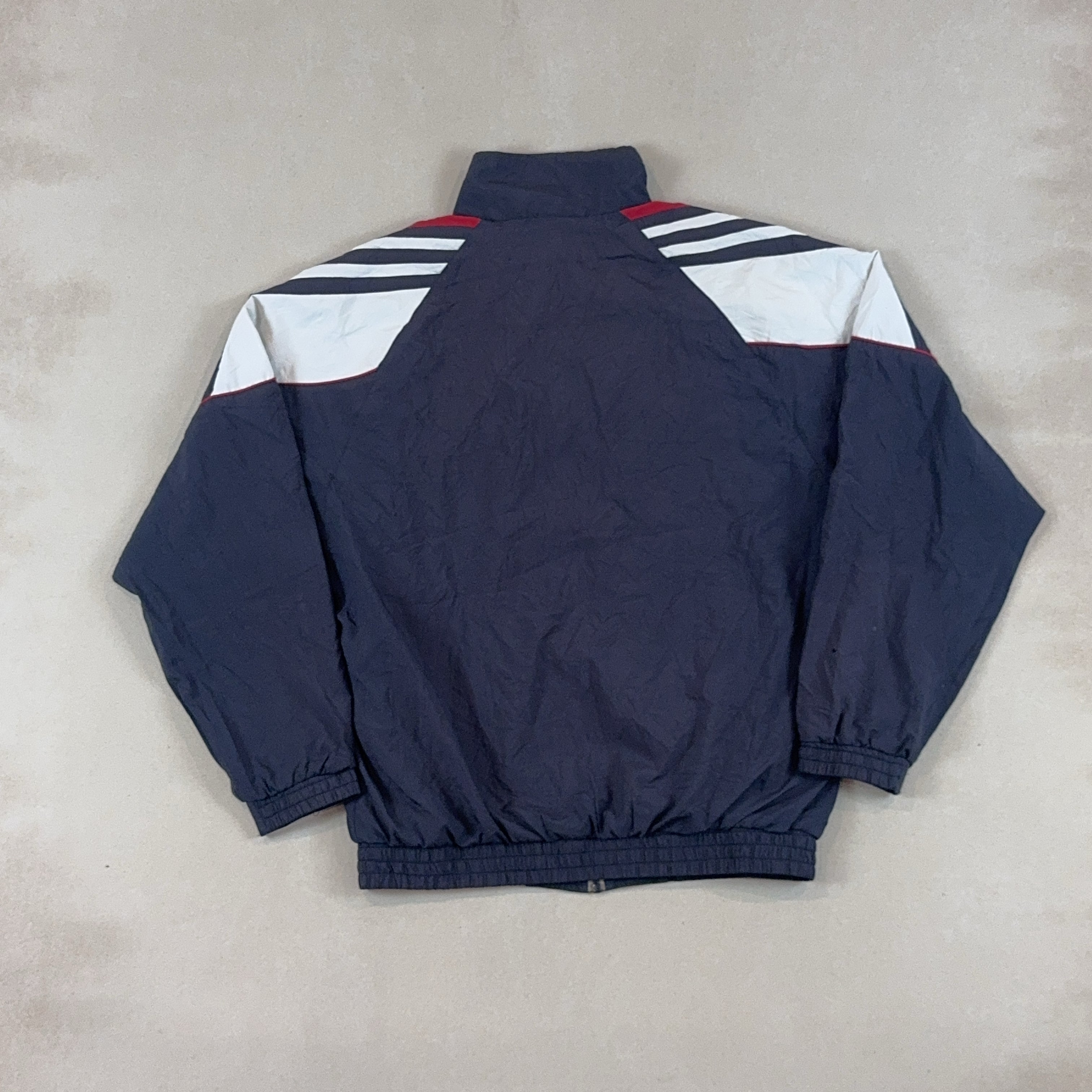 ADIDAS NAVY, WHITE & RED JACKET - SMALL