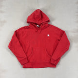 CHAMPION RED HOODIE - SMALL