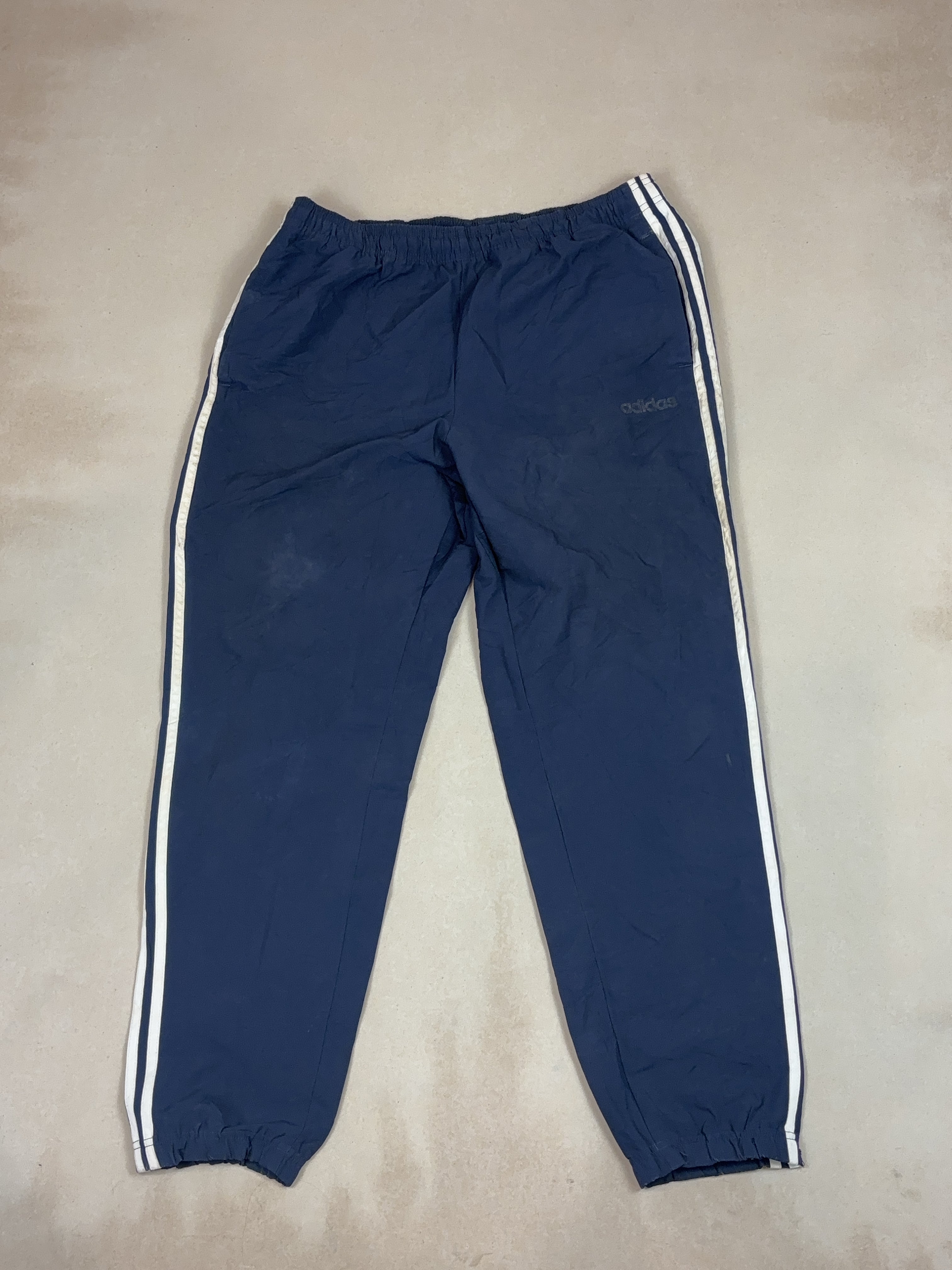 ADIDAS NAVY BLUE SPORT PANTS - X LARGE