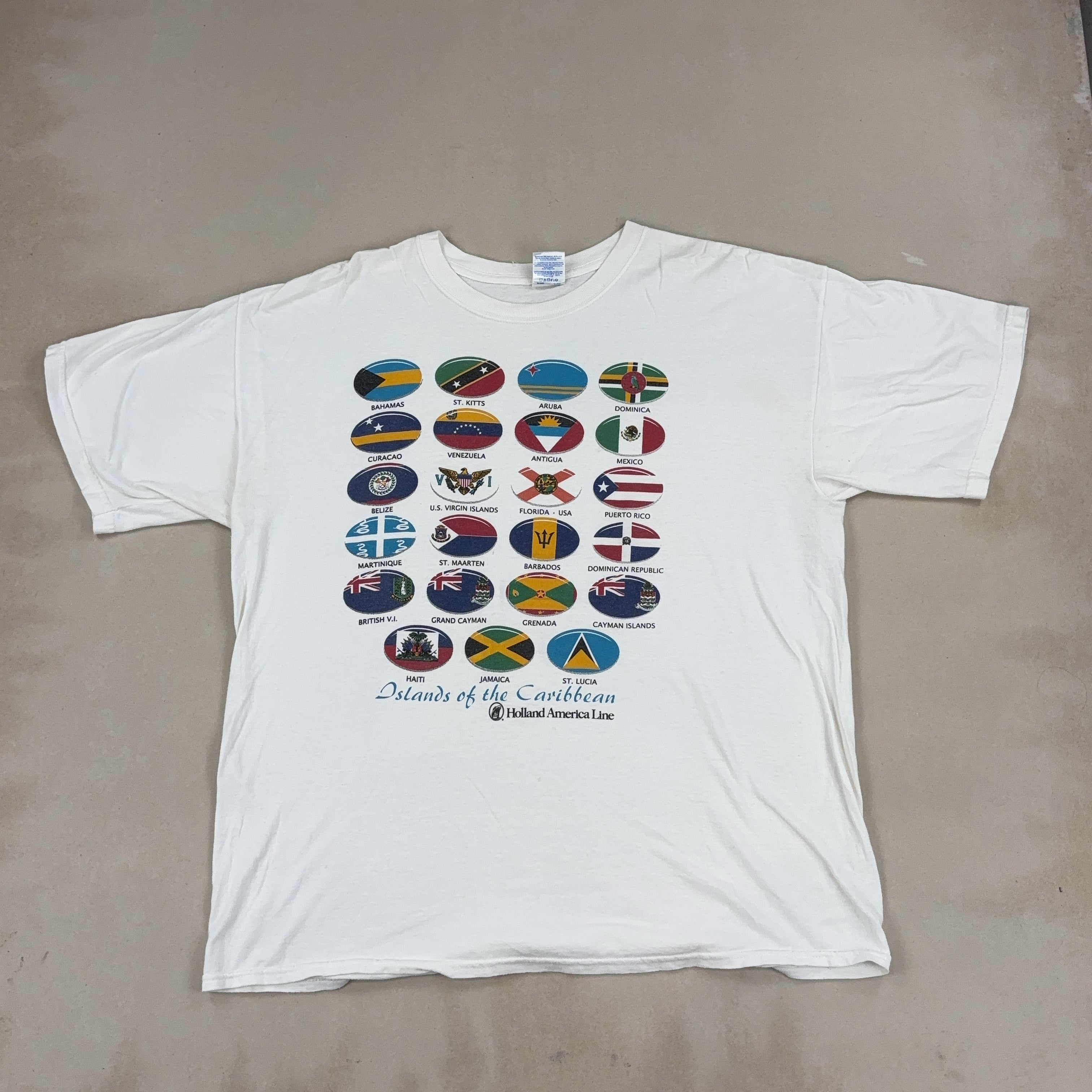 'ISLANDS OF THE CARIBBEAN' TEE - X LARGE