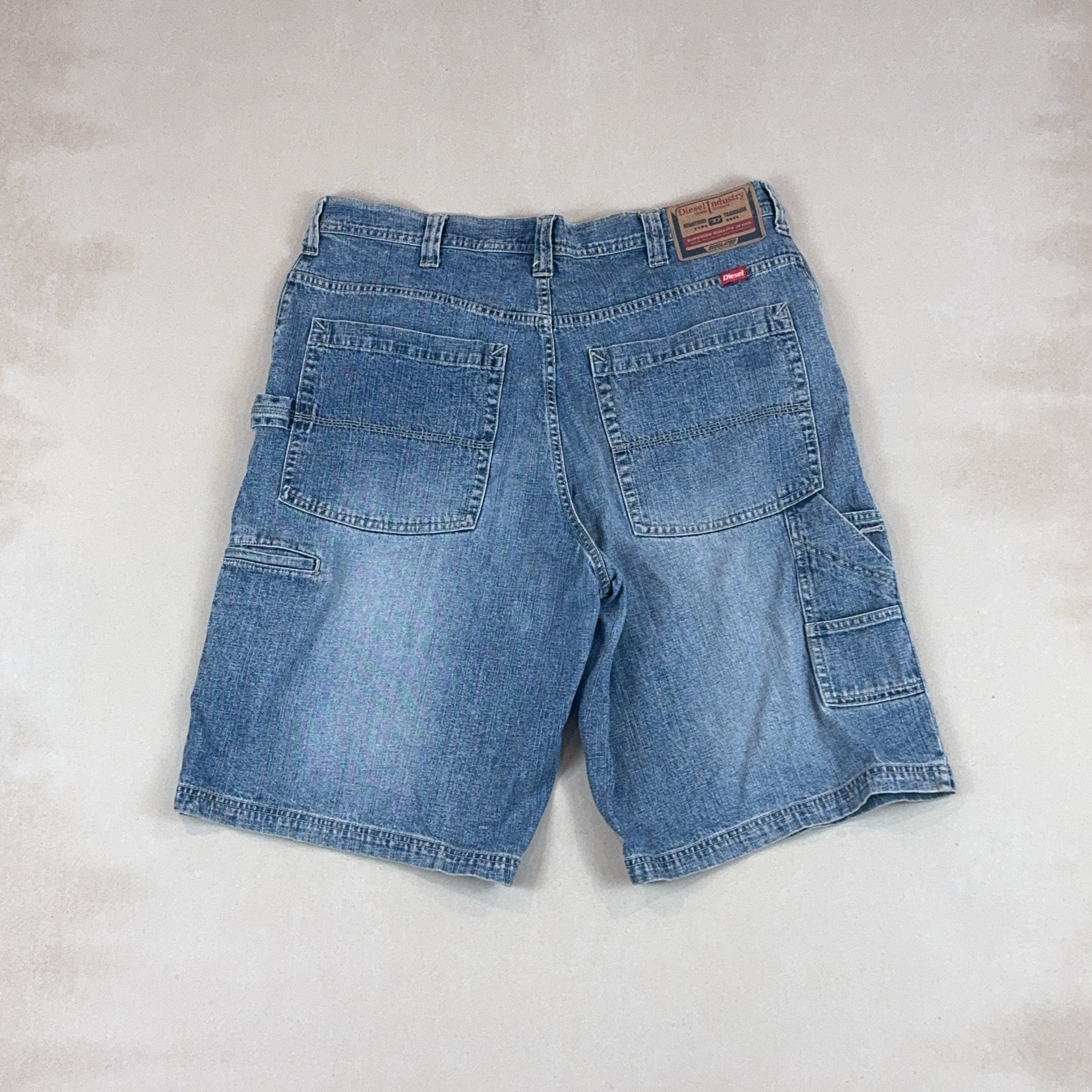 DIESEL DENIM JORTS - 2X LARGE