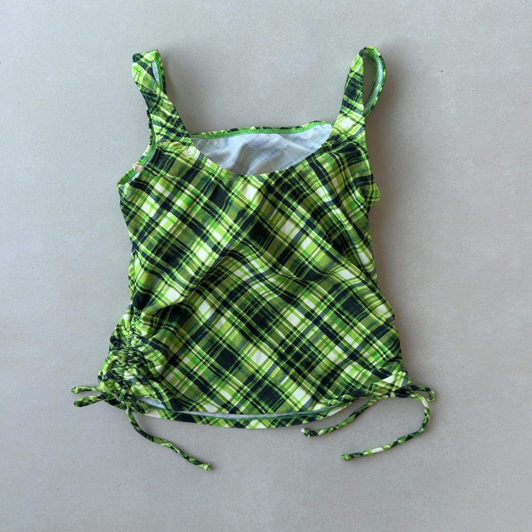 PLAID TANKINI - MEDIUM