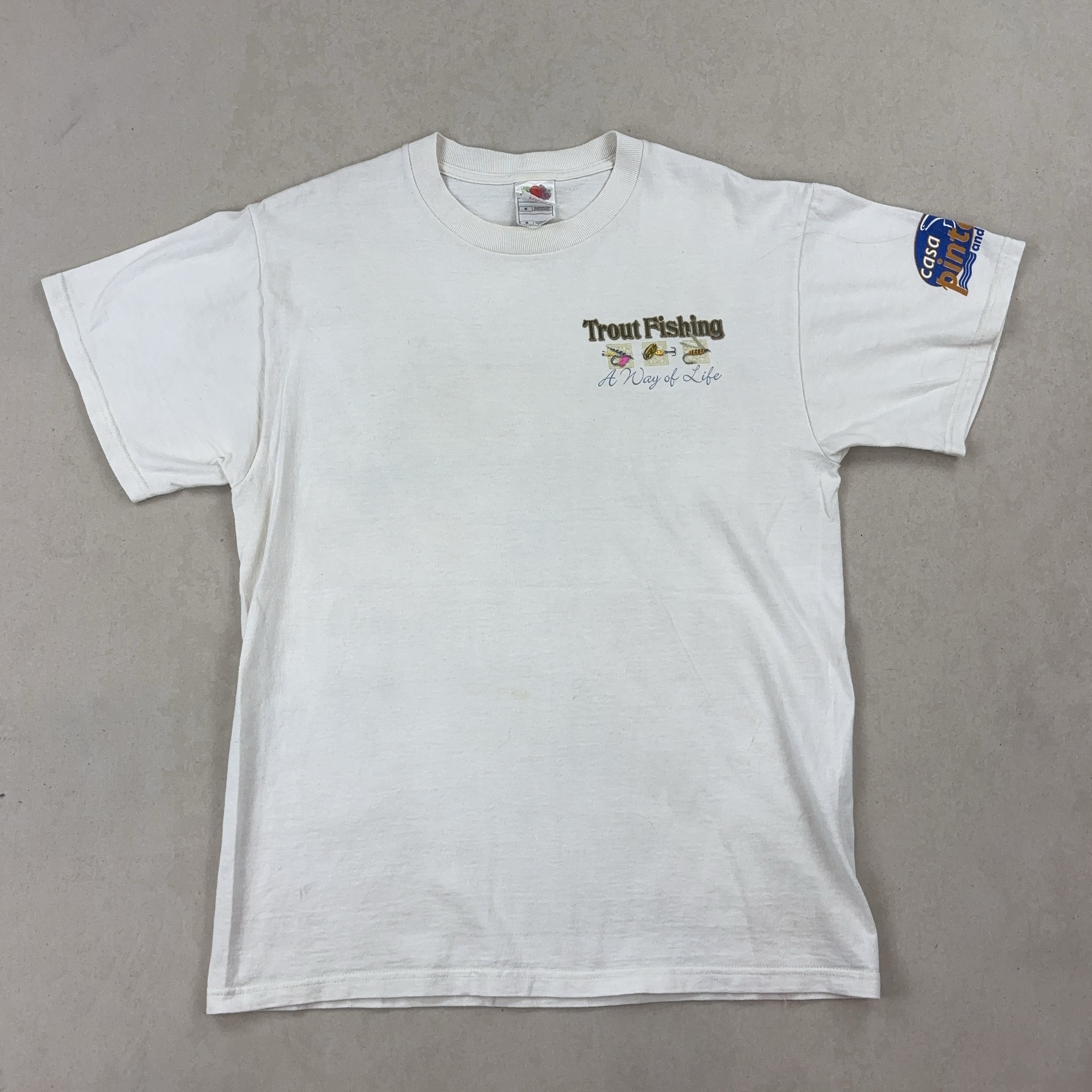 'TROUT FISHING' TEE - MEDIUM