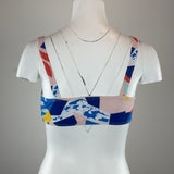 COLOUR BLOCK BIKINI TOP - SMALL
