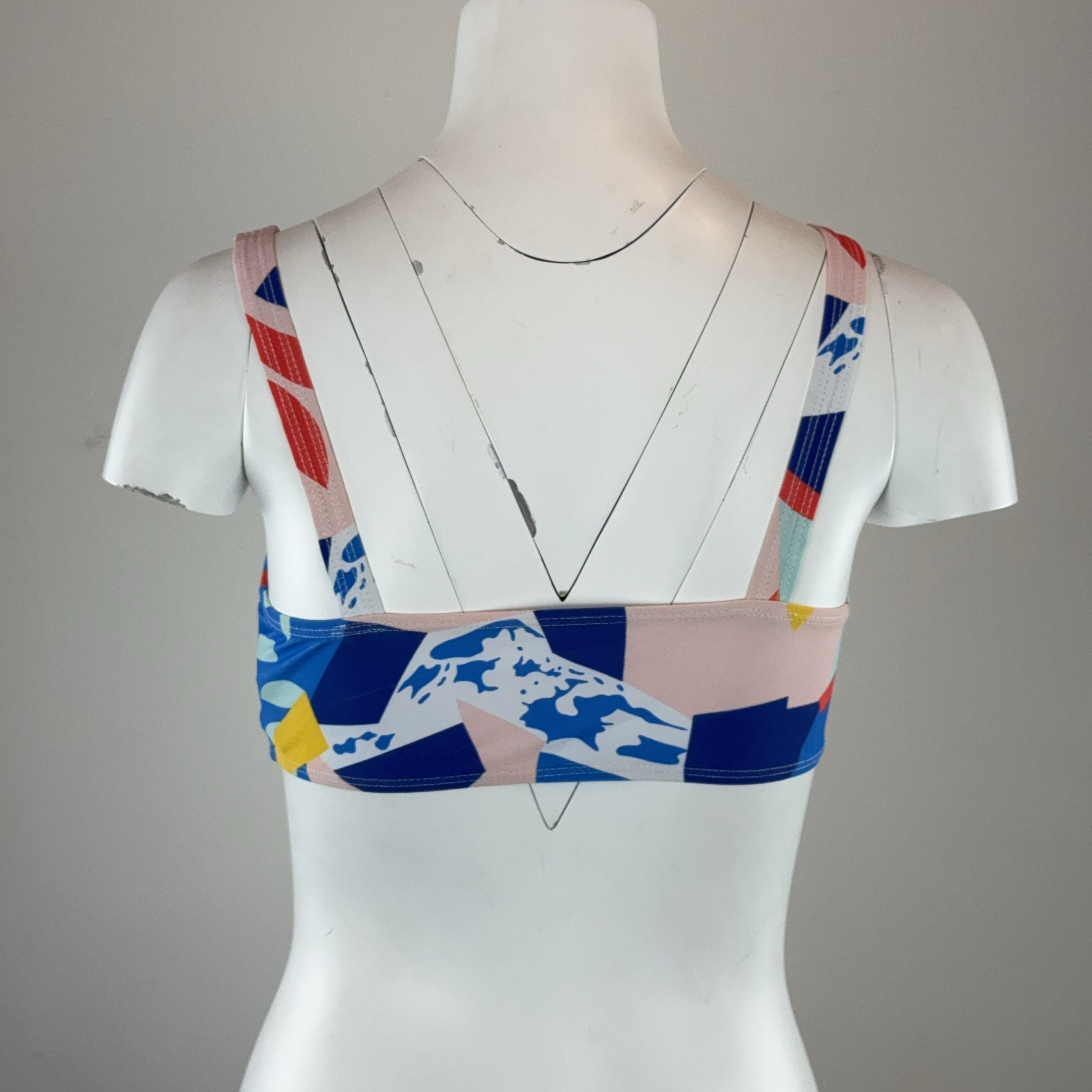COLOUR BLOCK BIKINI TOP - SMALL