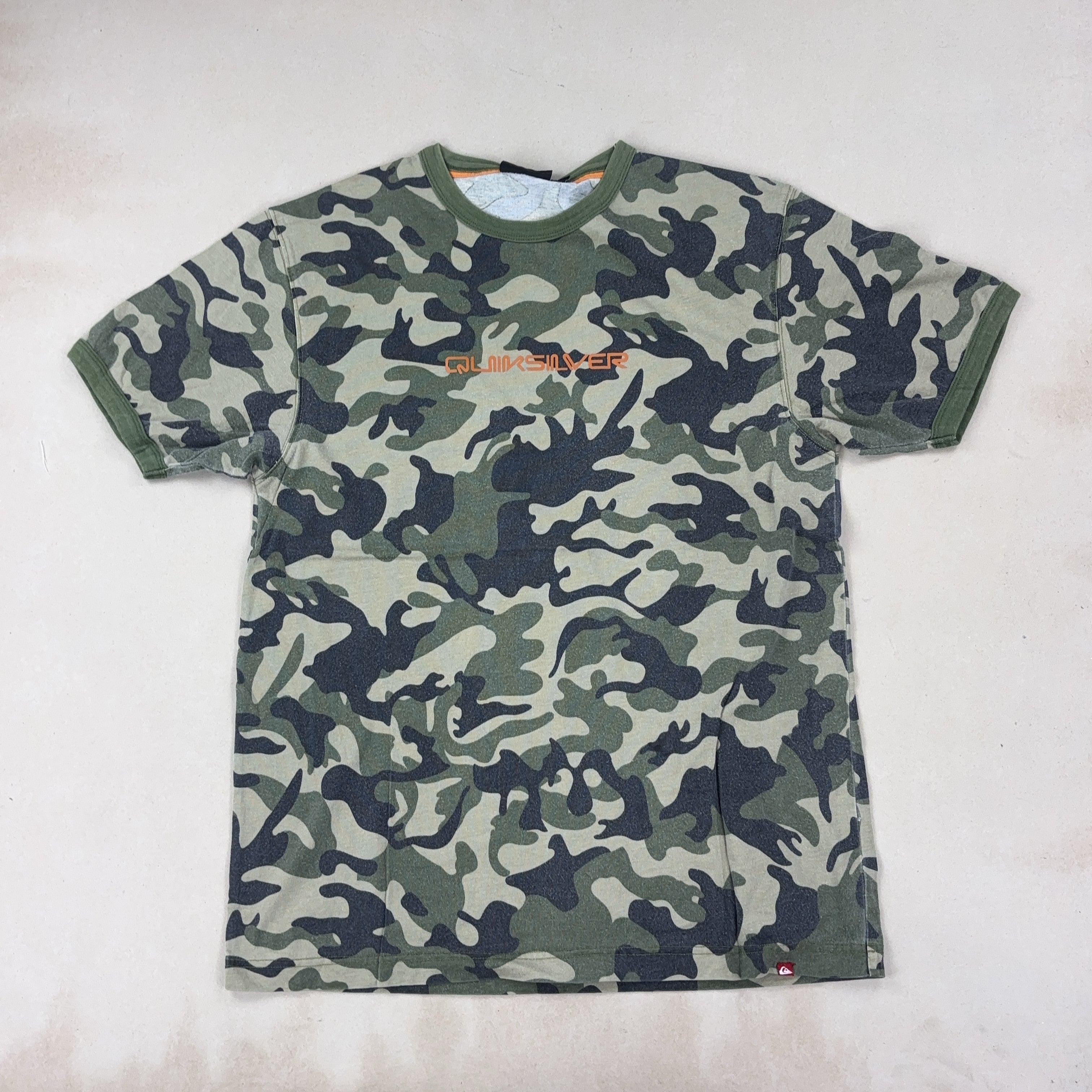 QUIKSILVER CAMO TEE - LARGE