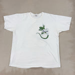 WHITE GRAPHIC TEE - 2X LARGE