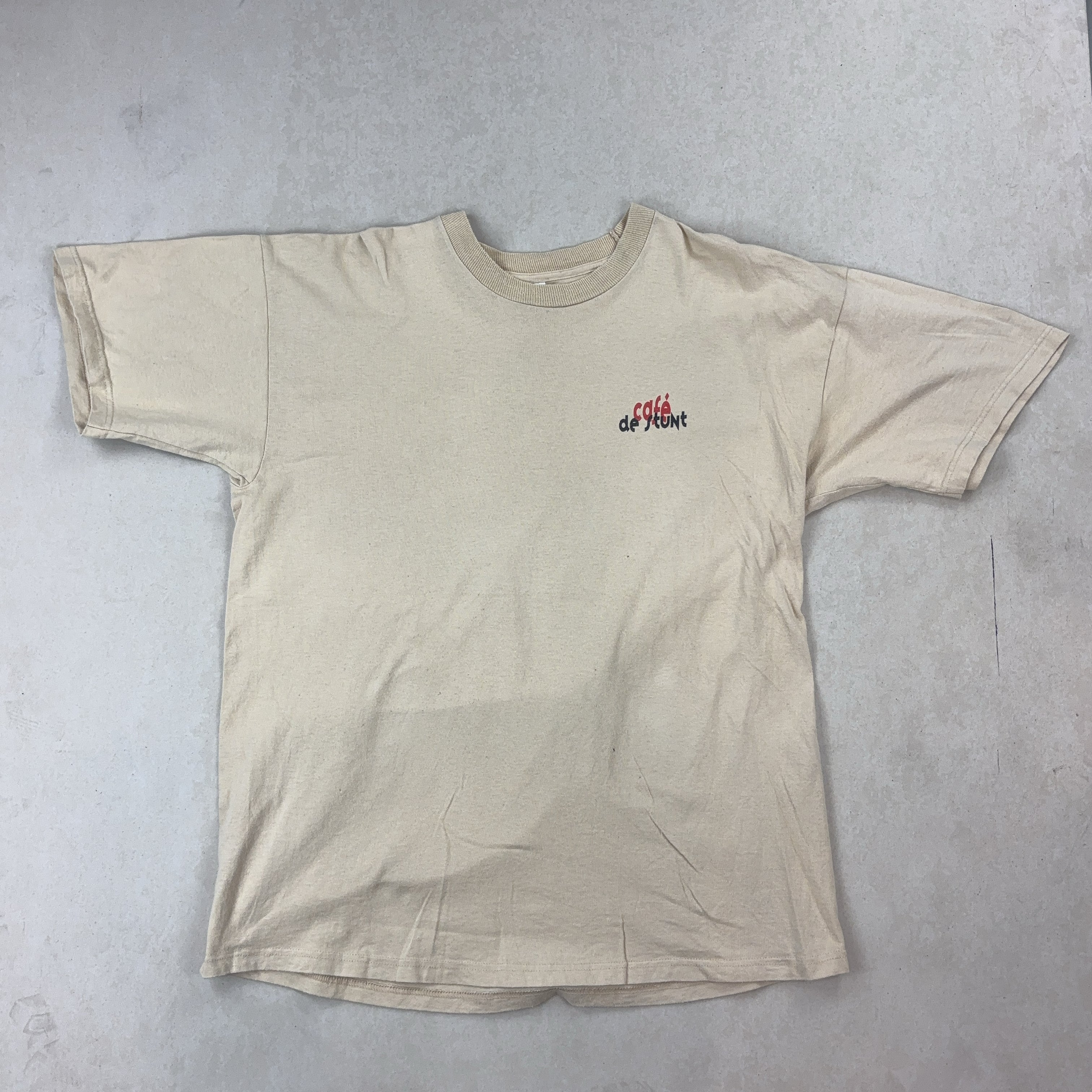 'CAFÉ DE STUNT' TEE - X LARGE