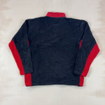 NAUTICA RED & BLACK QUARTER ZIP - X LARGE