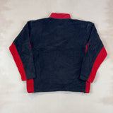 NAUTICA RED & BLACK QUARTER ZIP - X LARGE