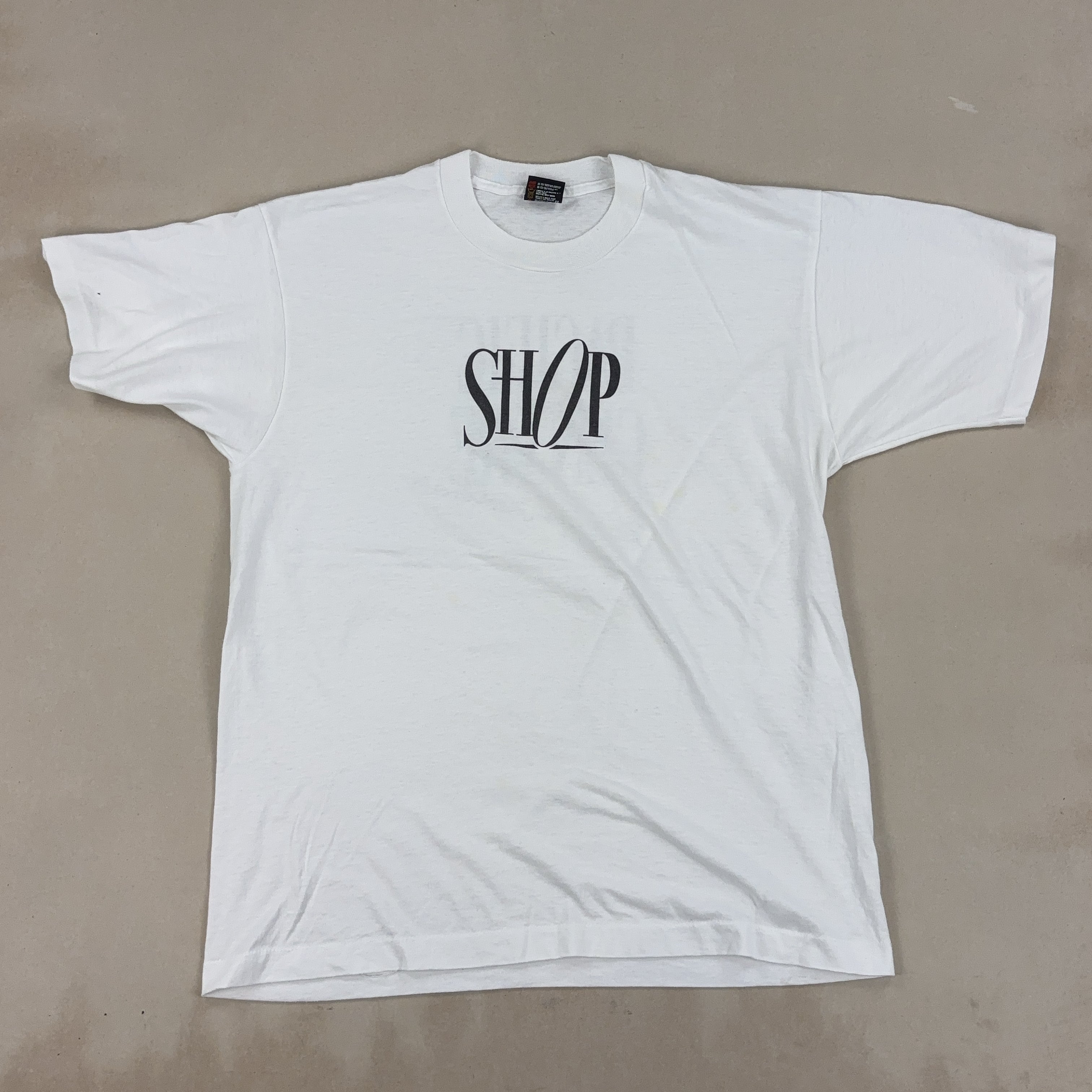 'PACIFIC CENTRE' WHITE TEE - LARGE