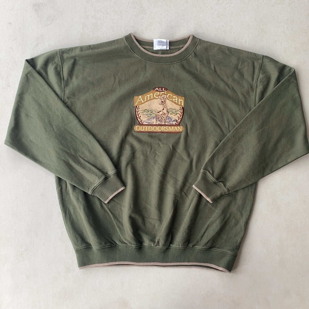 AMERICAN OUTDOORSMAN CREW - 2X LARGE