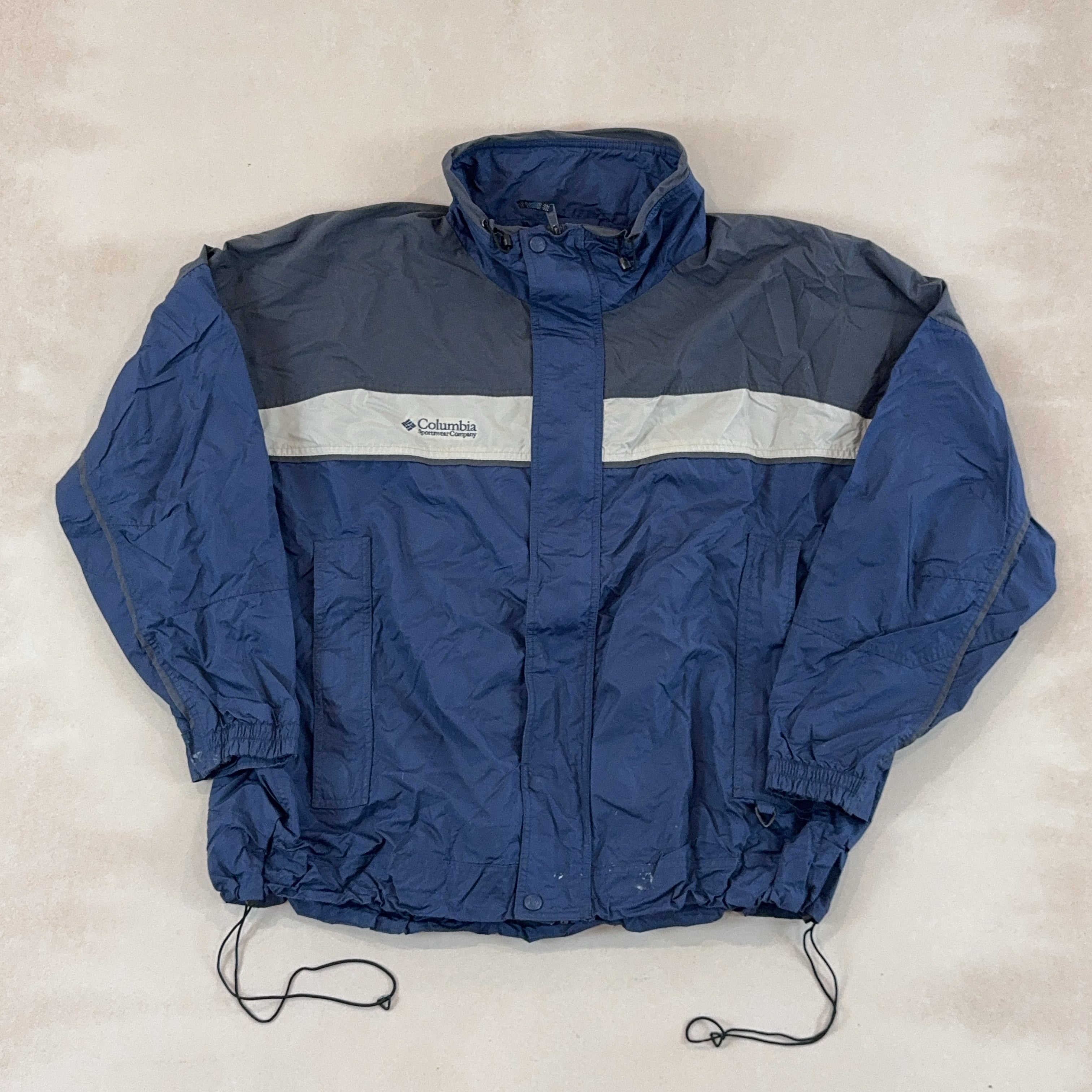 COLUMBIA BLUE & GREY JACKET - 2X LARGE
