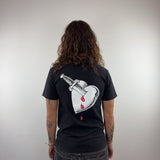 BLACK GASH TEE - X SMALL