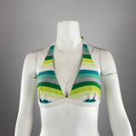 THICK STRIPED BIKINI TOP - SMALL
