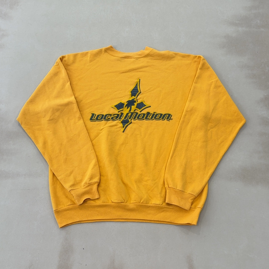 LOCAL MOTION YELLOW CREW - LARGE