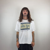 WHITE GRAPHIC TEE - LARGE