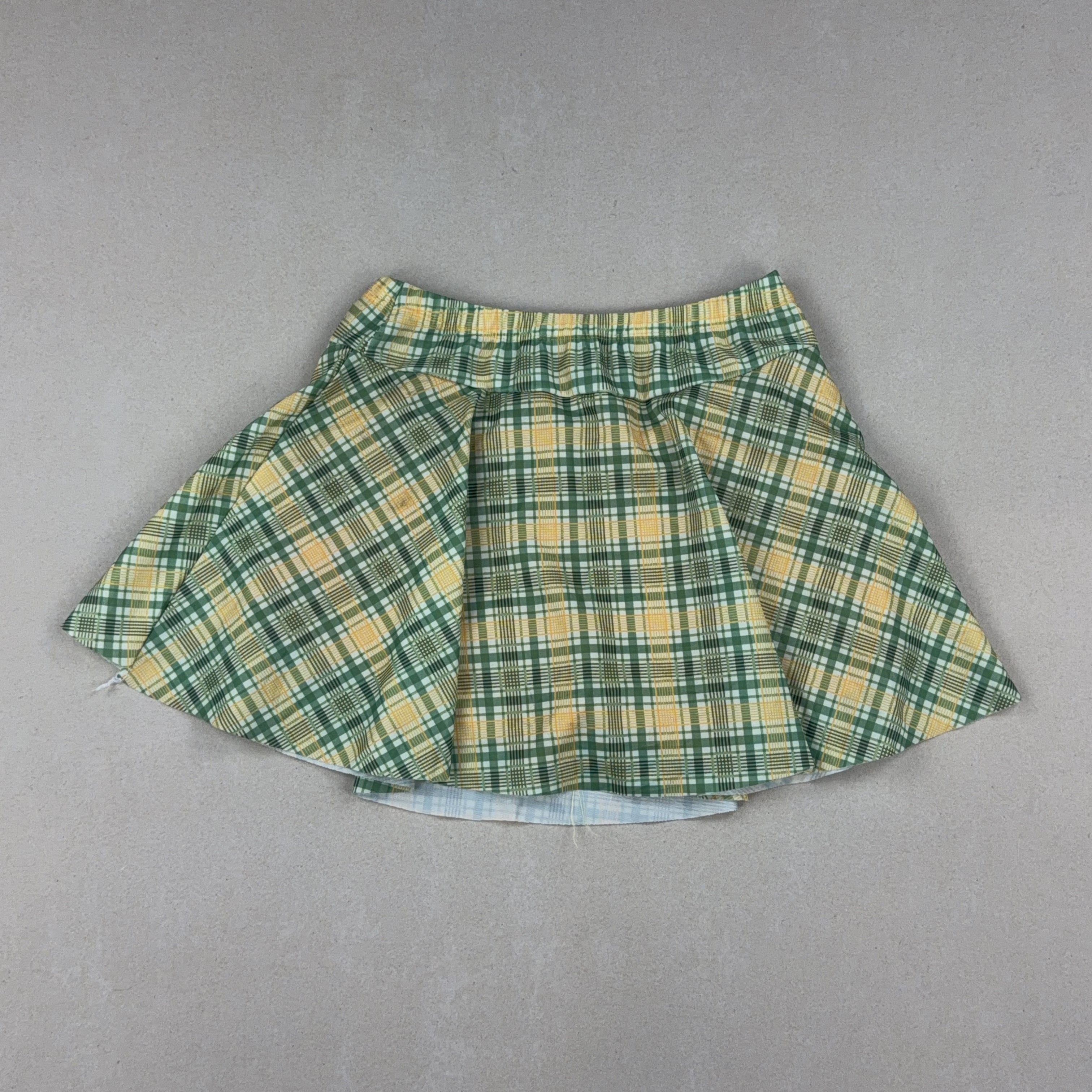 VINTAGE PLAID SKIRT - SMALL