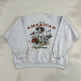 GRAPHIC GREY CREW - X LARGE