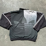 ADIDAS ZIP UP JACKET BLACK LARGE