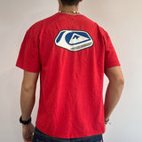 RED QUIKSILVER TSHIRT