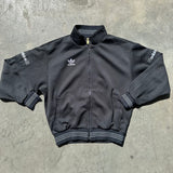 ADIDAS ZIP UP JACKET BLACK MEDIUM