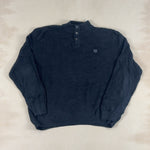 CHAPS BALCK KNIT - 2X LARGE