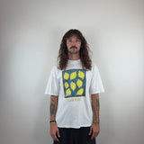 GRAPHIC WHITE TEE - LARGE