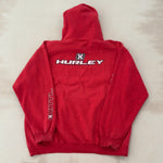 HURLEY RED HOODIE - LARGE