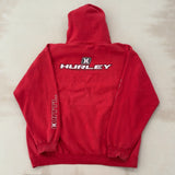 HURLEY RED HOODIE - LARGE