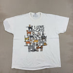 'I LOVE CATS' TEE - LARGE