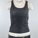 POLKA DOT BLACK TANKINI - SMALL