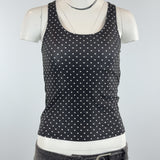 POLKA DOT BLACK TANKINI - SMALL