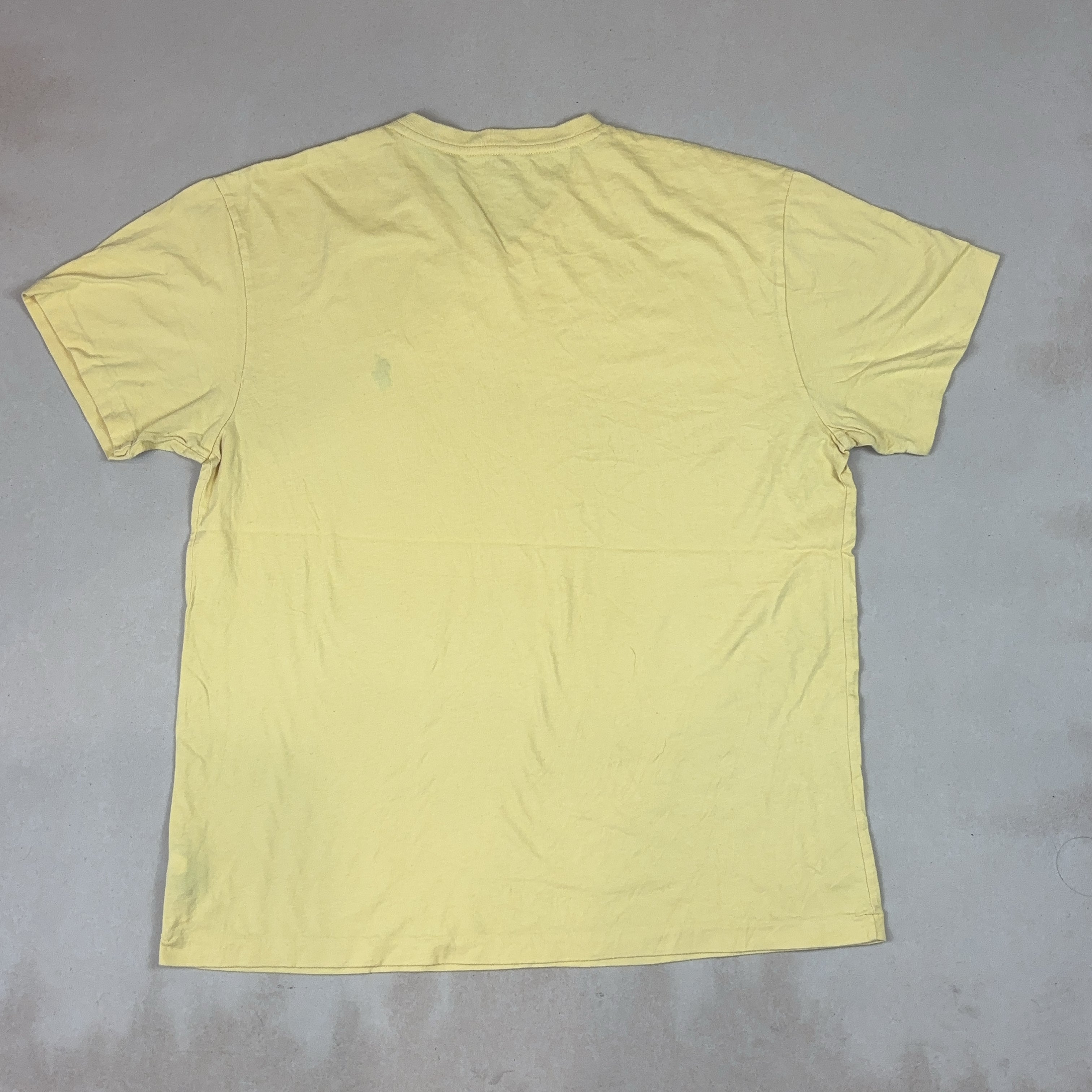 RALPH LAUREN PALE YELLOW TEE - MEDIUM