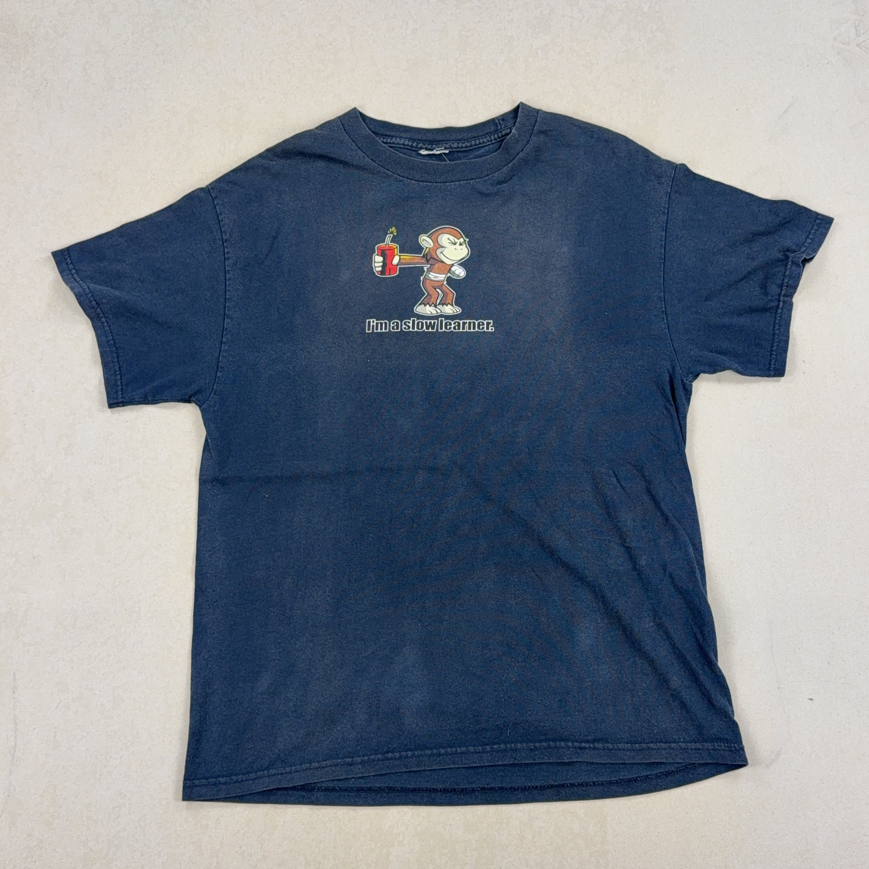 VINTAGE 'I'M A SLOW LEARNER' TEE - X LARGE