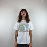 GRAPHIC WHITE TEE - LARGE