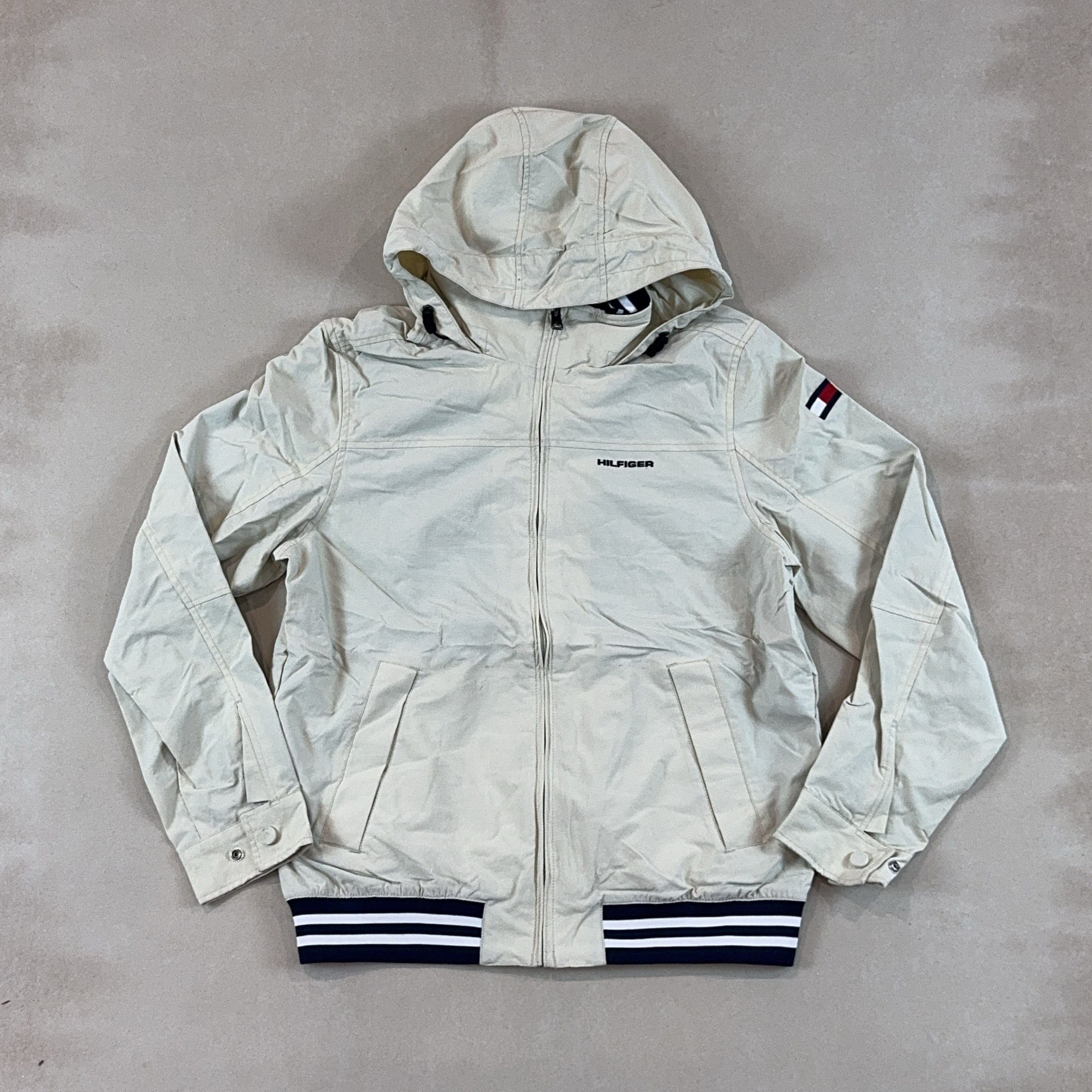 TOMMY HILFIGER CREAM JACKET - MEDIUM