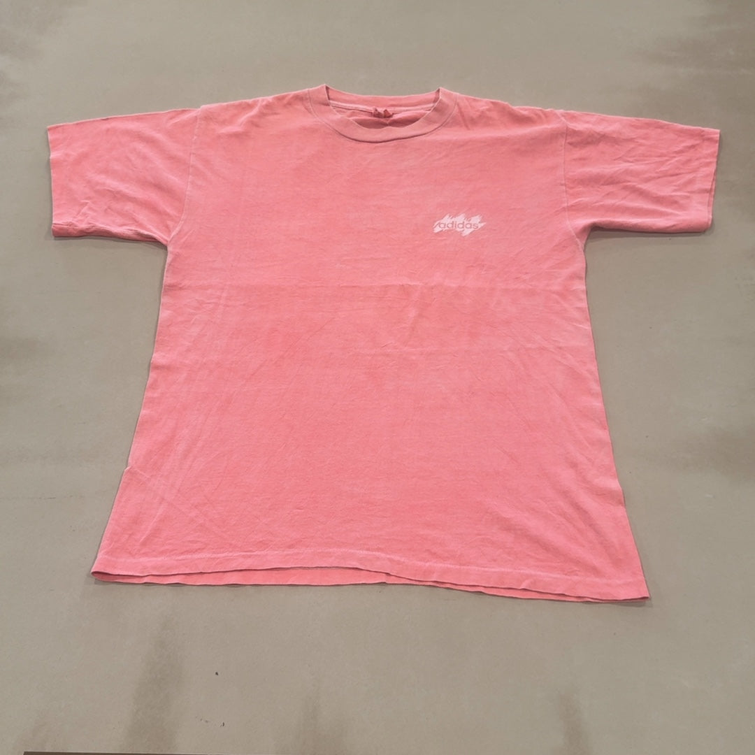 ADIDAS PINK TEE - LARGE