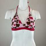 PRINTED BIKINI TOP - LARGE