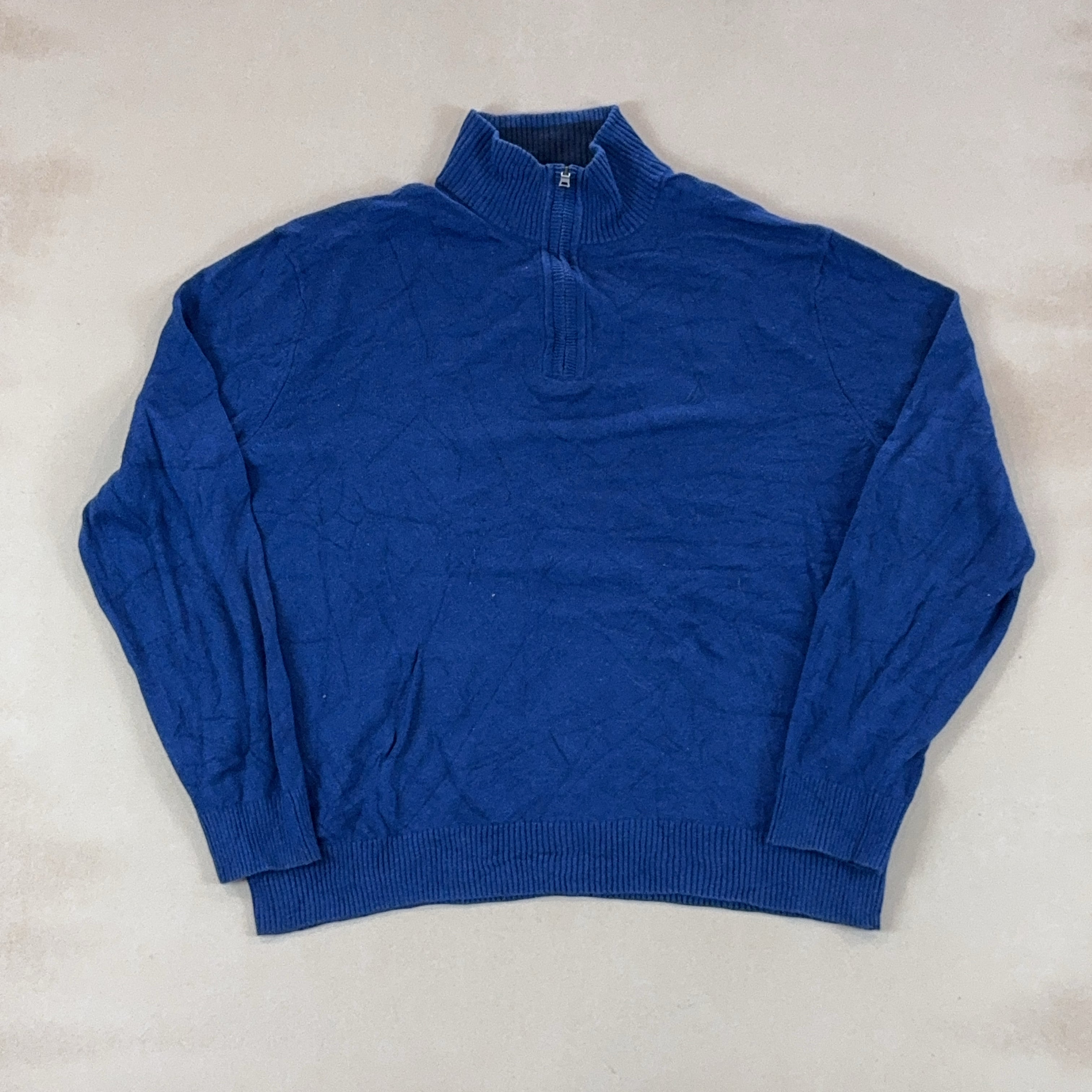 NAUTICA BLUE QUARTER ZIP - X LARGE