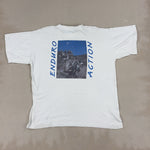 'DIRT BIKE' WHITE TEE - LARGE