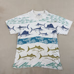 ALL OVER FISH GRAPHIC TEE TEE - MEDIUM